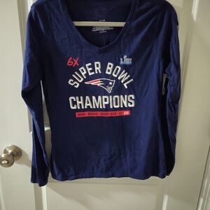 NFL Blue Super Bowl Champions Long Sleeve Tee